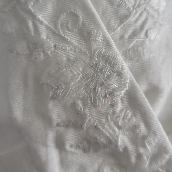 Anthropologie Joss Ruffled Crop Top White Sz M - New w/ Tags! - Picture 11 of 13